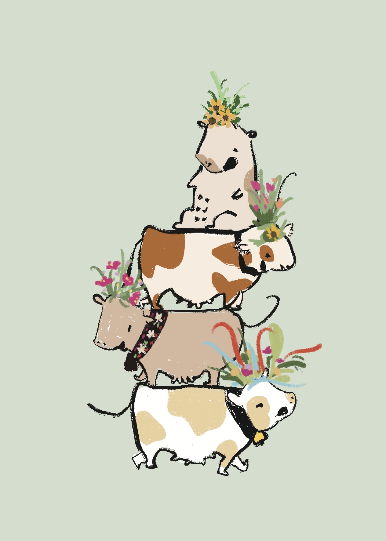 Flower Cows