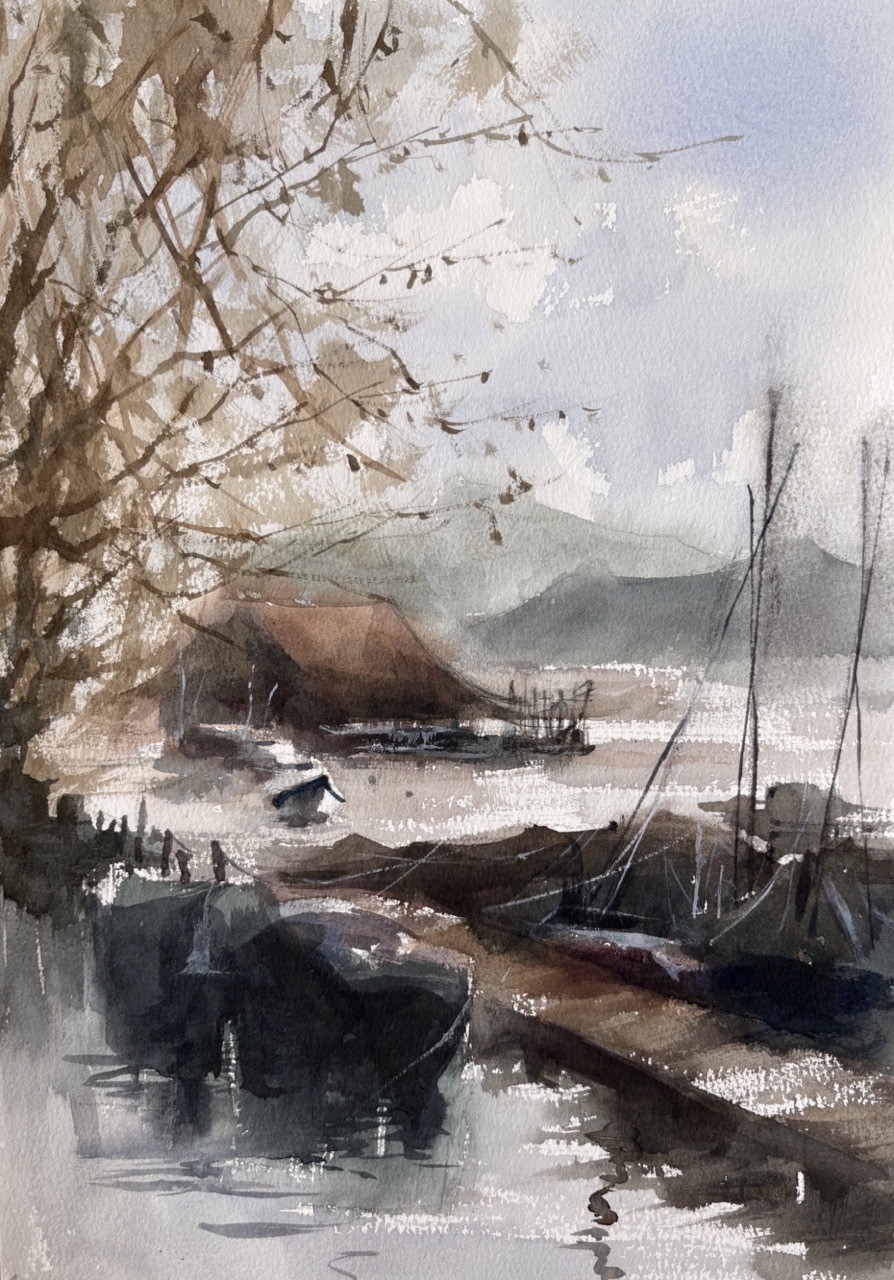 Boats by the Willow